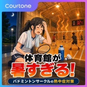 体育館が暑すぎる。熱中症対策